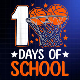 100 Days Of School Basketball 100 Days Smarter Balls Boys Shirt PNG, DTF, DTG, Sublimation Design