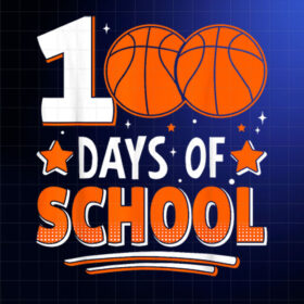 100 Days Of School Boys 100th Day Of School Basketball Shirt PNG, DTF, DTG, Sublimation Design