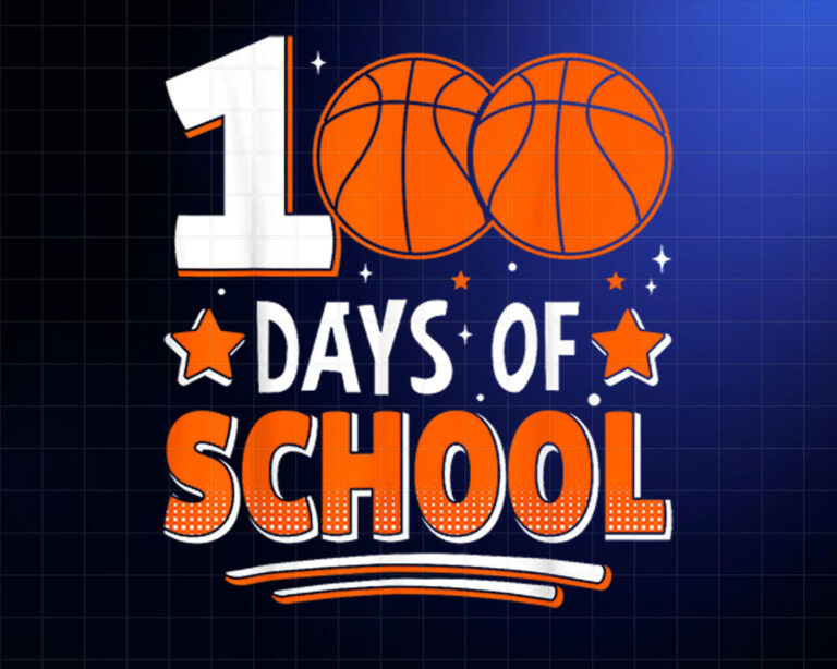 100 Days Of School Boys 100th Day Of School Basketball Shirt PNG, DTF, DTG, Sublimation Design