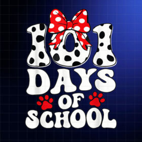 100 Days Of School Dalmatian 100 Days Smarter Dog Shirt PNG, DTF, DTG, Sublimation Design