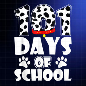 100 Days Of School Dalmatian Dog Kids 100s Days Smarter Shirt PNG, DTF, DTG, Sublimation Design