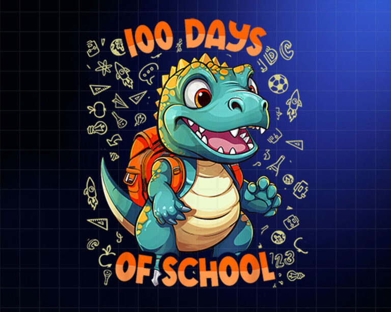 100 Days Of School Shirt Boys Kids 100th Day Of School Shirt PNG, DTF, DTG, Sublimation Design