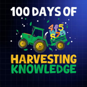 100 Days Of School Tractor Farming 100th Day Farmer Boys Shirt PNG, DTF, DTG, Sublimation Design