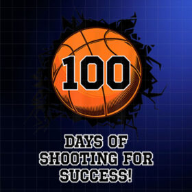 100 Days of School Basketball Student Teacher 100th Day Shirt PNG, DTF, DTG, Sublimation Design