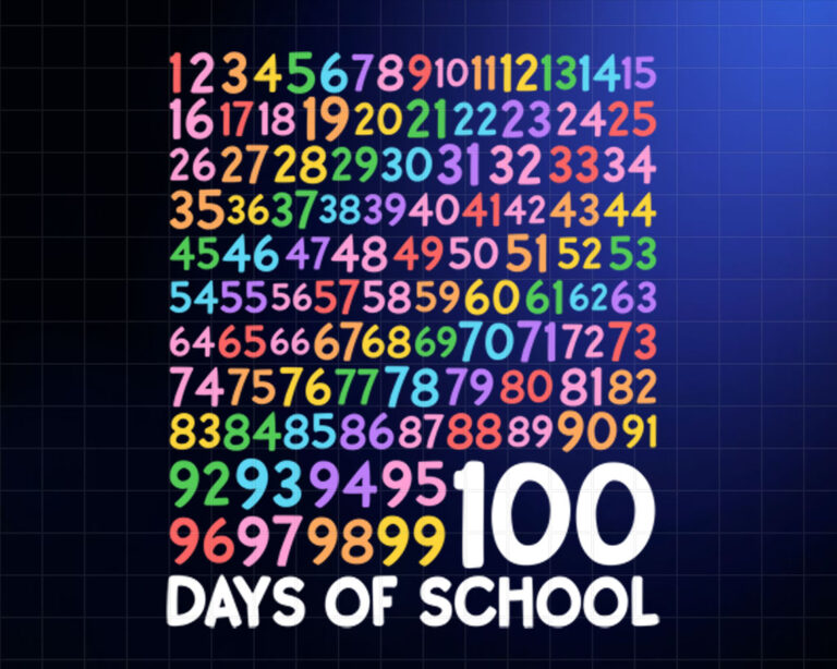 100th Day of School Teacher 100 Days Girls Math Numbers  Shirt PNG, DTF, DTG, Sublimation Design