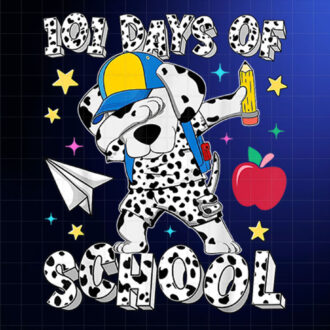 101 Days Of School Dog Dance Boy Kid 100th Day Of School Shirt PNG, DTF, DTG, Sublimation Design