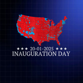 2024 Election Map January 20 Funny Inauguration Day 2025 Shirt PNG, DTF, DTG, Sublimation Design