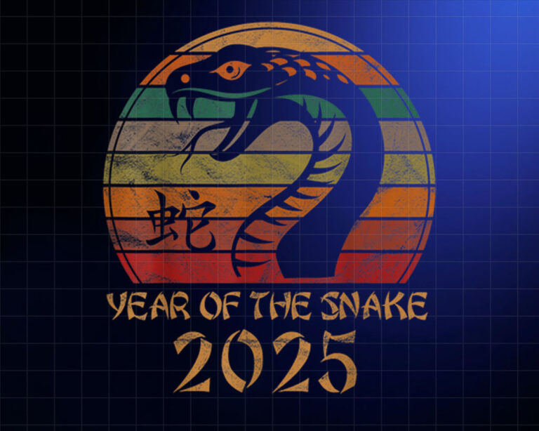 2025 Year of The Snake Gift Lunar Chinese New Year Shirt PNG, DTF, DTG, Sublimation Design