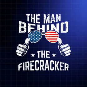 4th of July Pregnancy the Man Behind the Firecracker Shirt PNG, DTF, DTG, Sublimation Design