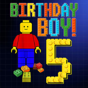 5th Birthday Boy Bro Iâm 5 Year Old Five Fifth Party Shirt PNG, DTF, DTG, Sublimation Design