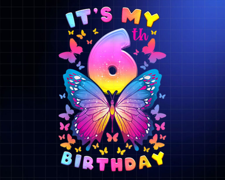 6th Birthday Dinosaur Girl Dino Party Trex Six Shirt PNG, DTF, DTG, Sublimation Design