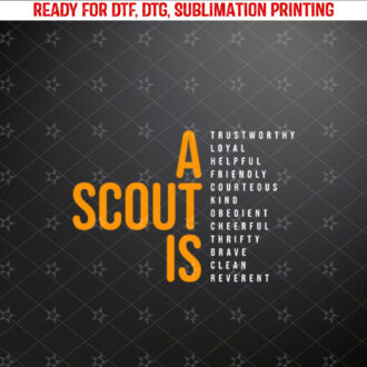 A Scout Is Long Sleeve Shirt PNG, DTF, DTG, Sublimation Design