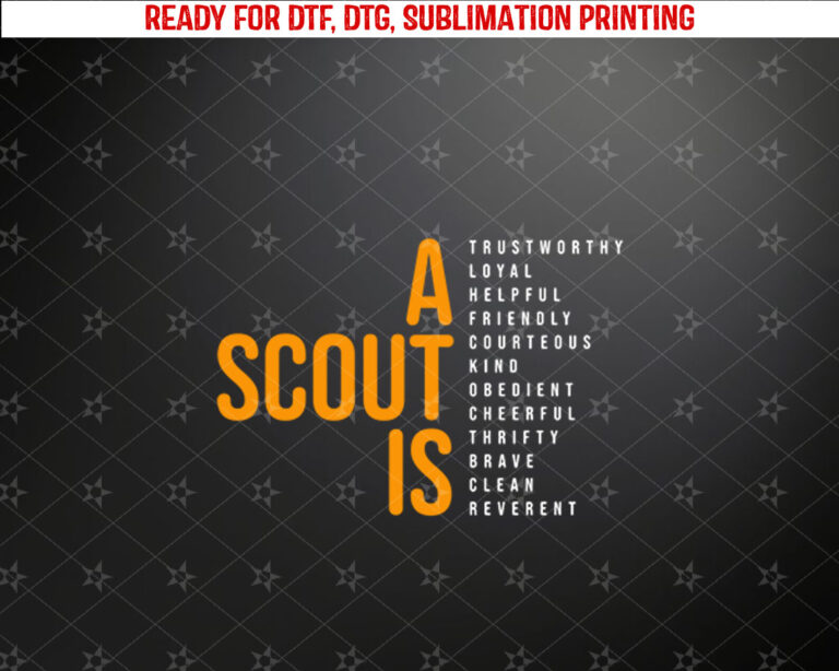 A Scout Is Long Sleeve Shirt PNG, DTF, DTG, Sublimation Design