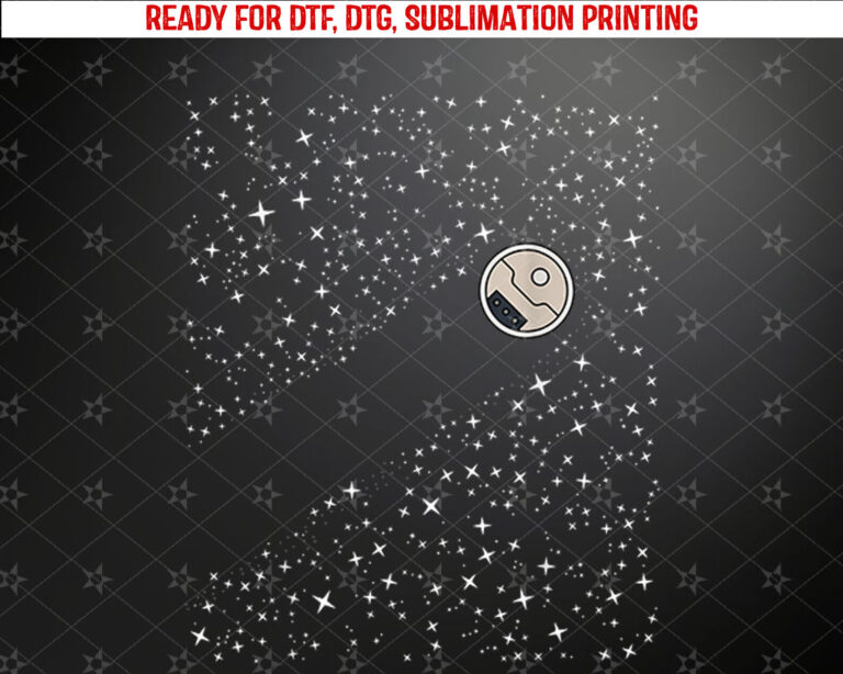 A funny robot vacuum cleans up stars on the Milky Way Shirt PNG, DTF, DTG, Sublimation Design
