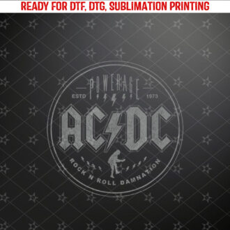 ACDC Rock Music Band Rock N Roll Damnation Shirt PNG, DTF, DTG, Sublimation Design