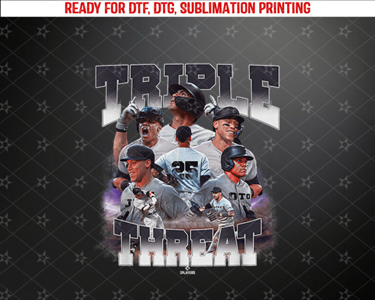 Aaron Judge Torres New York Triple Threat  Shirt PNG, DTF, DTG, Sublimation Design