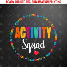 Activity Assistant Squad Team Professionals Week Director Shirt PNG, DTF, DTG, Sublimation Design
