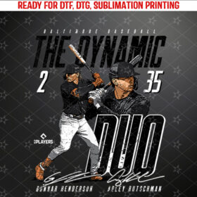 Adley Rutschman Gunnar Henderson Duos  Shirt PNG, DTF, DTG, Sublimation Design