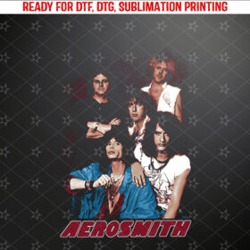 Aerosmith Portrait Long Sleeve Shirt PNG, DTF, DTG, Sublimation Design