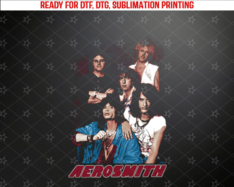 Aerosmith Portrait Long Sleeve Shirt PNG, DTF, DTG, Sublimation Design