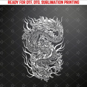 Aesthetic Chinese Dragon Grunge Egirl Teen Girls Women Men Shirt PNG, DTF, DTG, Sublimation Design