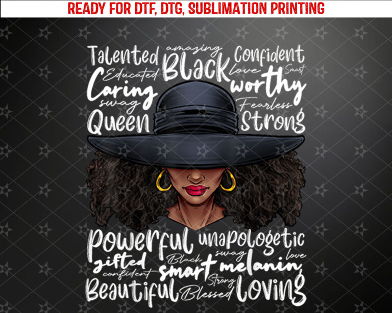 African Black History African American Ladies Juneteenth Shirt PNG, DTF, DTG, Sublimation Design