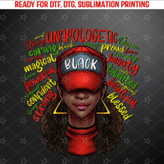 African Queen Black History Month African American Ladies Shirt PNG, DTF, DTG, Sublimation Design
