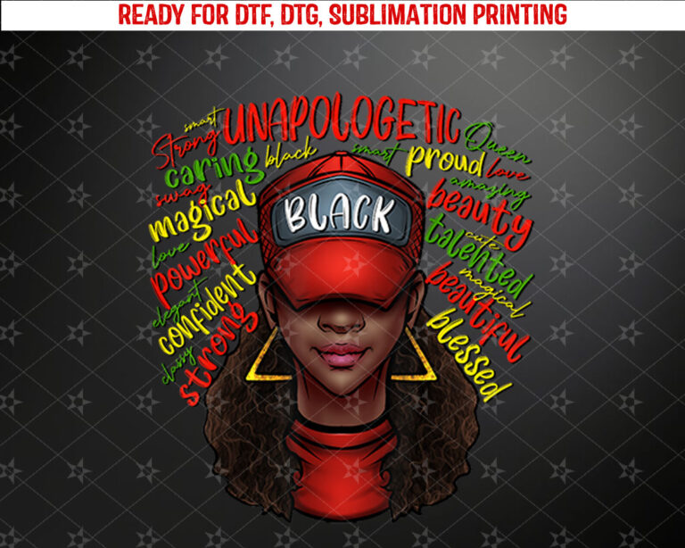 African Queen Black History Month African American Ladies Shirt PNG, DTF, DTG, Sublimation Design