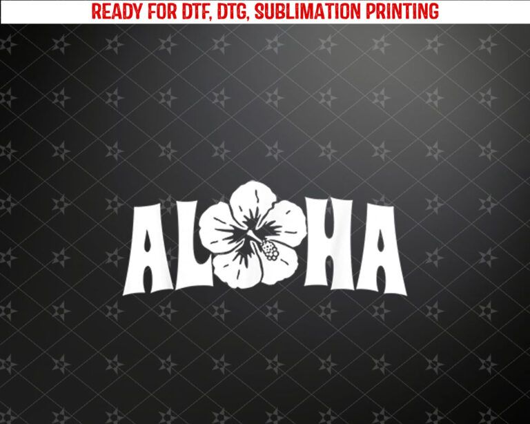Aloha Hawaii Trip Summer Vacation Girls Women Flower Beach Shirt PNG, DTF, DTG, Sublimation Design