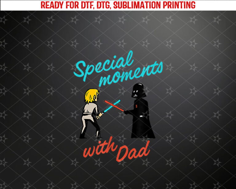 Amazon Essentials Star Wars Mens Darth Vader and Luke Special Moments with Dad Grey Small Shirt PNG, DTF, DTG, Sublimation Design