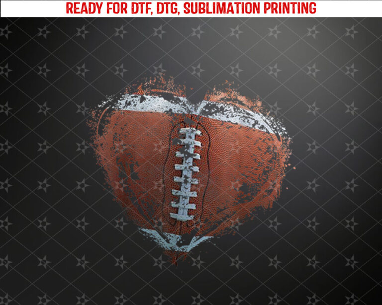 American Football Heart Happy Valentines Day Boys Kids Shirt PNG, DTF, DTG, Sublimation Design