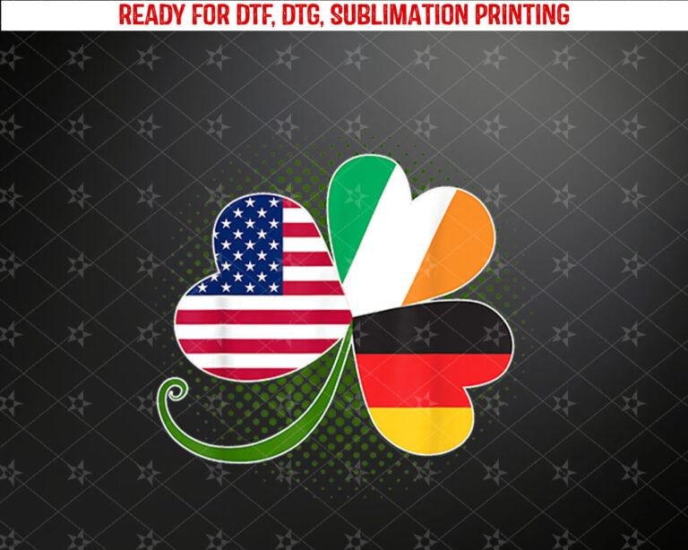 American German And Irish Roots DNA Shirt PNG, DTF, DTG, Sublimation Design