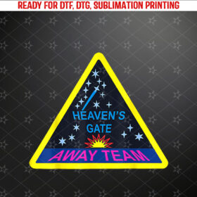 American True and Cults Crime Heavens Gate Away Team Shirt PNG, DTF, DTG, Sublimation Design