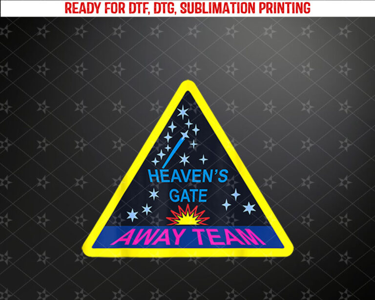 American True and Cults Crime Heavens Gate Away Team Shirt PNG, DTF, DTG, Sublimation Design