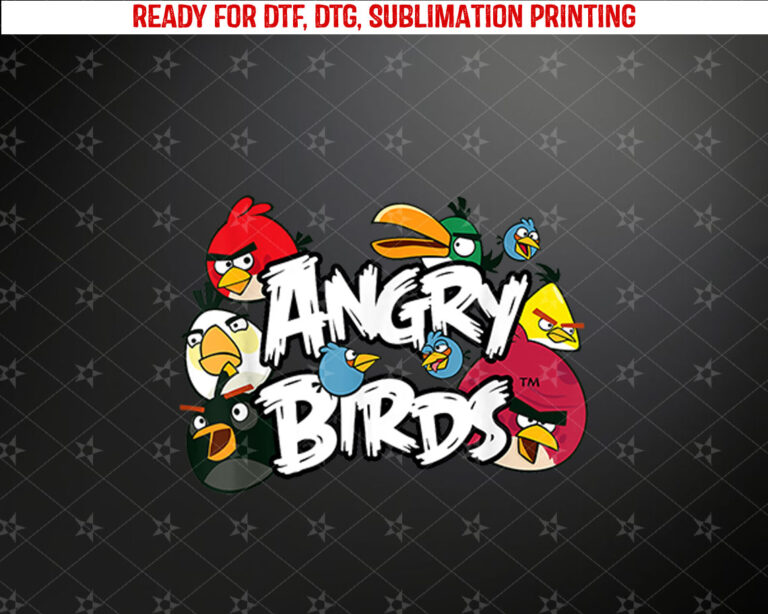 Angry Birds Classic Official Merchandise Shirt PNG, DTF, DTG, Sublimation Design