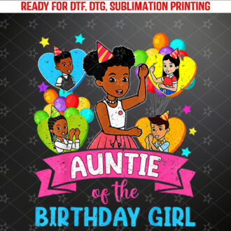 Auntie Gracies Corner Birthday Dolls Cute Party Gift Shirt PNG, DTF, DTG, Sublimation Design