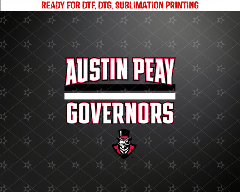 Austin Peay State Governors NCAA University VNPAUSPS301 Pullover Hoodie Shirt PNG, DTF, DTG, Sublimation Design