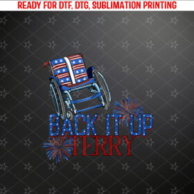 Back Up Terry Put It In Reverse 4th of July Fireworks Funny Tank Top Shirt PNG, DTF, DTG, Sublimation Design