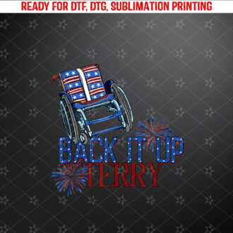 Back Up Terry Put It In Reverse 4th of July Fireworks Funny Tank Top Shirt PNG, DTF, DTG, Sublimation Design