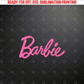 Barbie Classic Pink Logo Shirt PNG, DTF, DTG, Sublimation Design