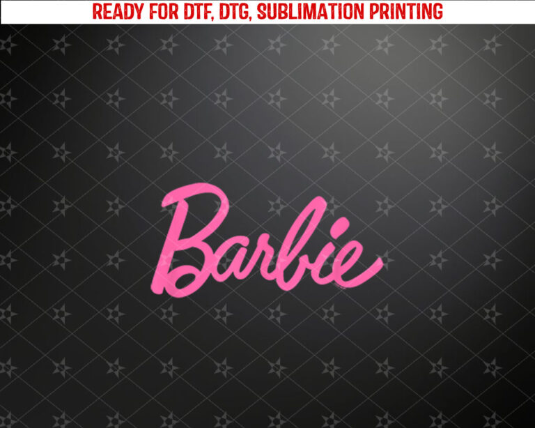 Barbie Classic Pink Logo Shirt PNG, DTF, DTG, Sublimation Design