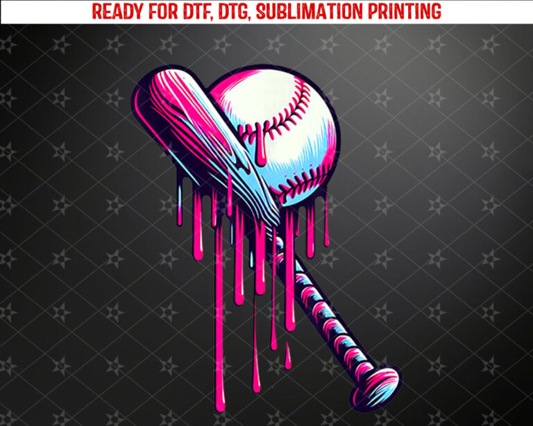 Baseball Bat Shirts for Boys Baseball Sprinkle Drip for Men Shirt PNG, DTF, DTG, Sublimation Design