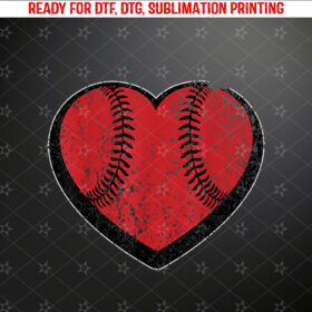 Baseball Heart Vintage Valentines Day Shirt for Kids Boys Shirt PNG, DTF, DTG, Sublimation Design