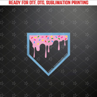 Baseball Home Plate Drip 2 with Sprinkles Shirt PNG, DTF, DTG, Sublimation Design