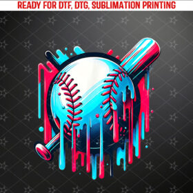 Baseball Homeplate drip Ice Cream Sprinkles dripping Candy Shirt PNG, DTF, DTG, Sublimation Design
