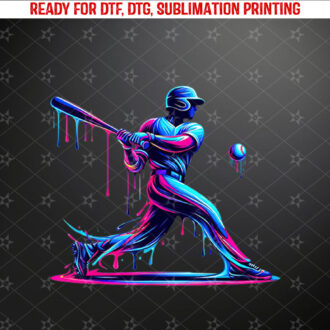 Baseball Player Drip Shirt for Boys Men Teen Ice Cream Shirt PNG, DTF, DTG, Sublimation Design