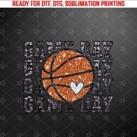 Basketball Game Day Basketball Mom Shirt PNG, DTF, DTG, Sublimation Design