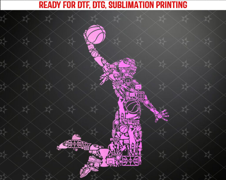 Basketball Girl Women Kids Shirt PNG, DTF, DTG, Sublimation Design