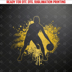 Basketballs For Men Kids Youth Player Slam Dunk Teens Shirt PNG, DTF, DTG, Sublimation Design