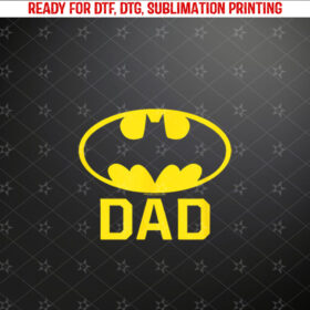 Batman Bat Dad Shirt PNG, DTF, DTG, Sublimation Design